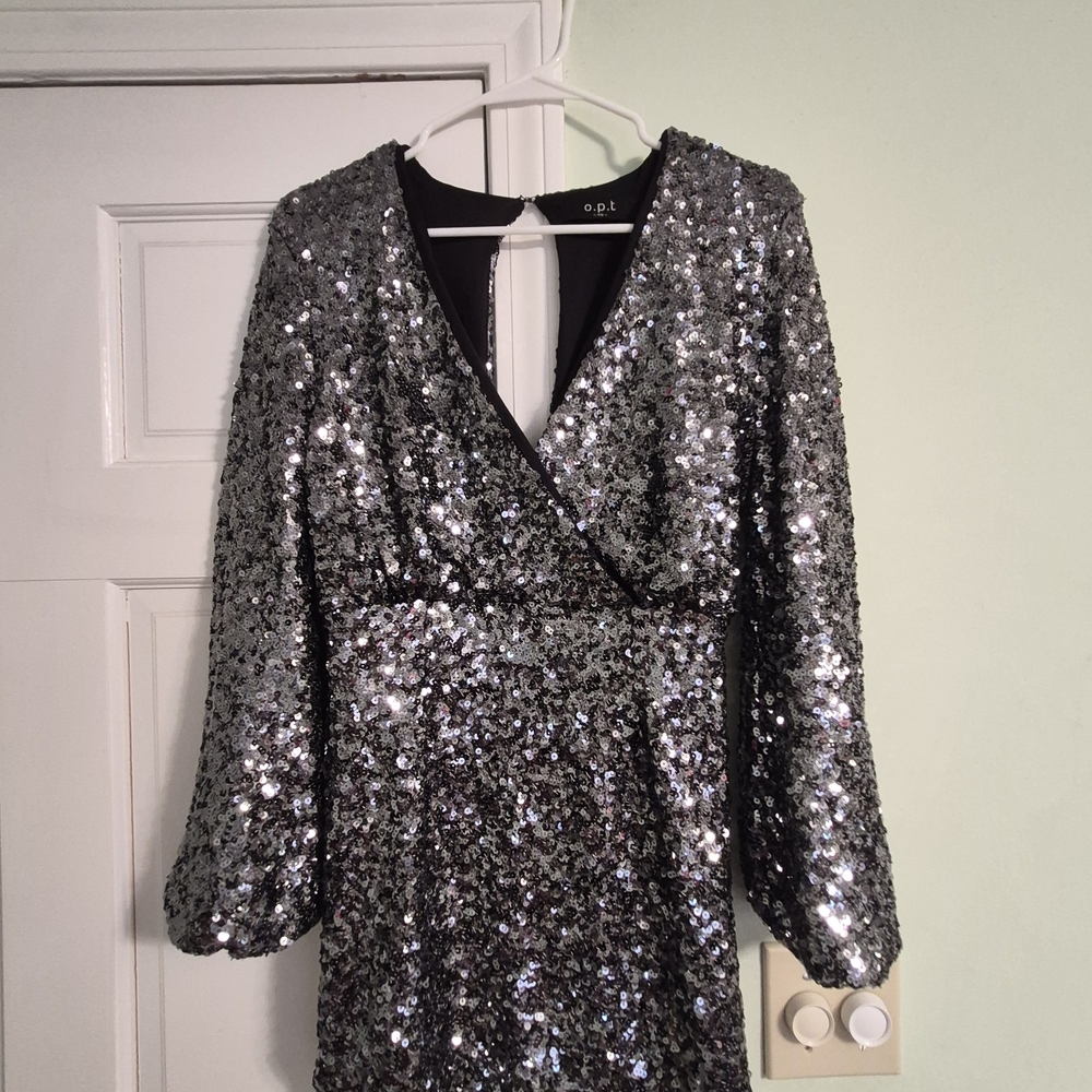 Sequin Silver Dress